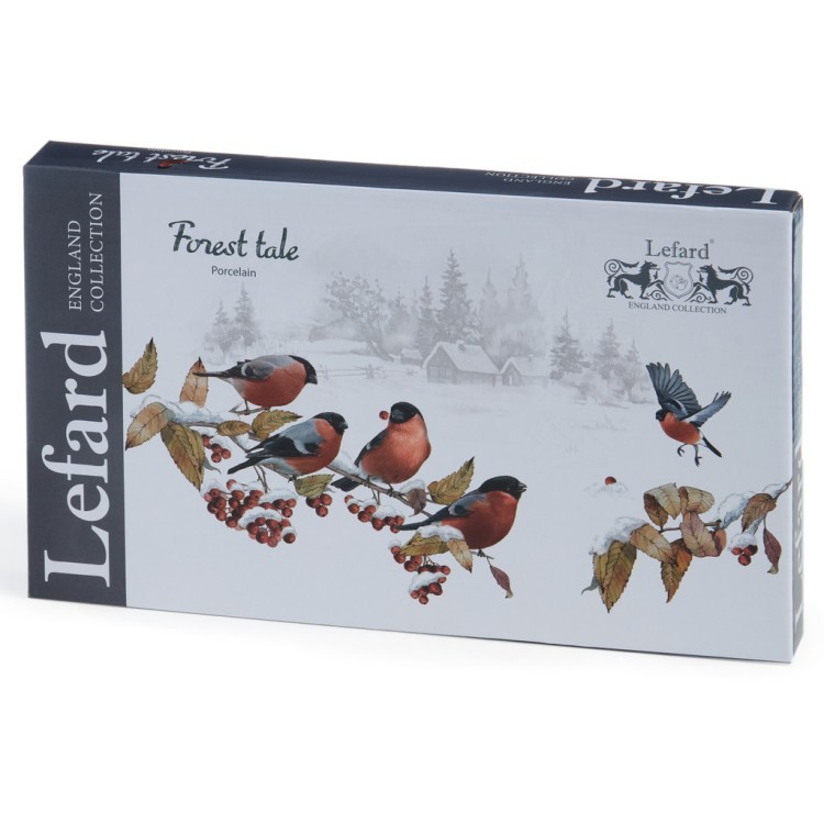 Блюдо lefard "лесная сказка" 25,5 см прямоуг. снегири Lefard (441-028)