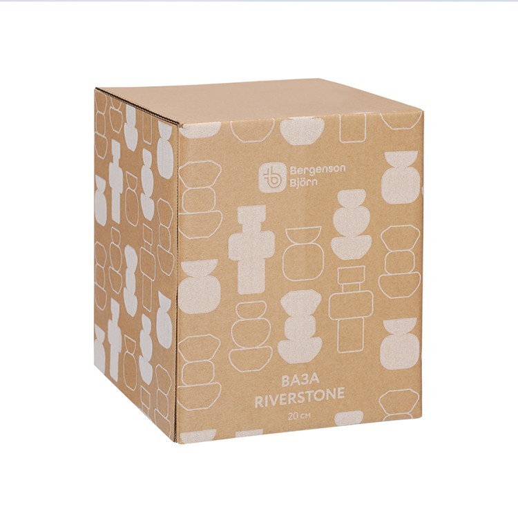 Ваза riverstone, 20 см, жемчужно-серая (79375)