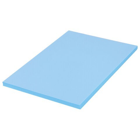 Бумага цветная для принтера Brauberg А4 80 г/м2 100 листов синяя 112453 (3) (85735)