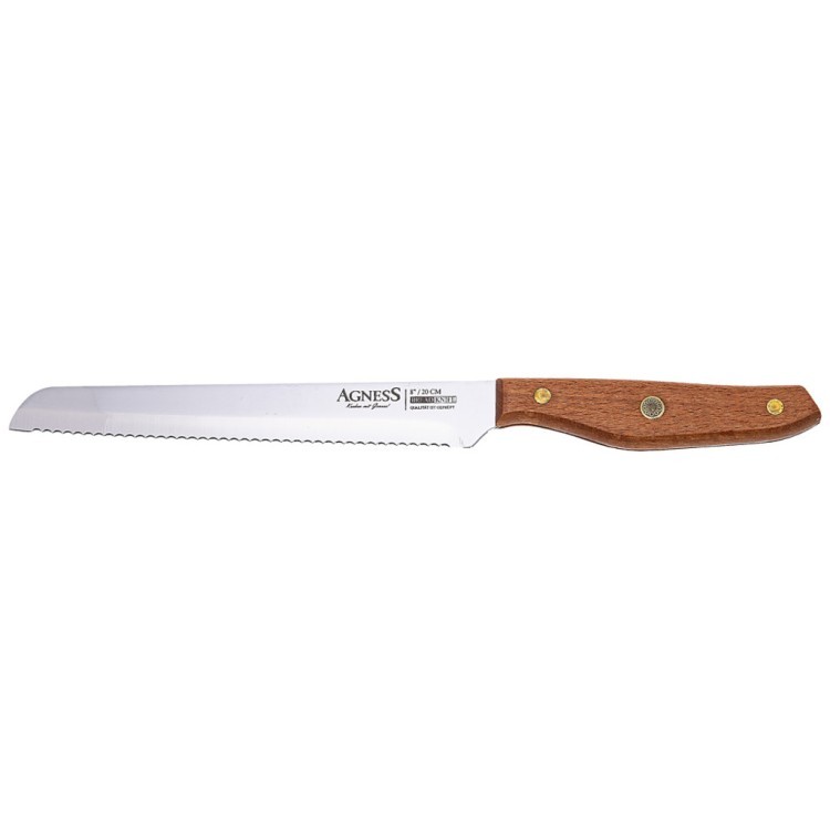 Нож для хлеба agness, 20см Agness (911-663)