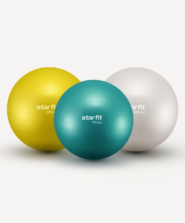 БЕЗ УПАКОВКИ Фитбол STARFIT GB-108 антивзрыв, 1500 гр, тепло-серый пастель, 85 см (2126483) БЕЗ УПАКОВКИ Фитбол STARFIT GB-108 антивзрыв, 1500 гр, тепло-серый пастель, 85 см (2126483)
