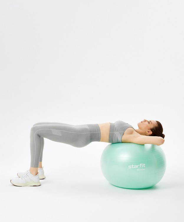 Фитбол STARFIT GB-108 антивзрыв, 1000 гр, мятный, 65 см (1747206)