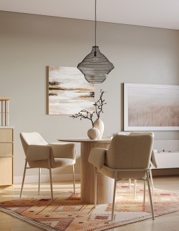 Стул aline, шенилл, серо-бежевый/бежевый (79030)