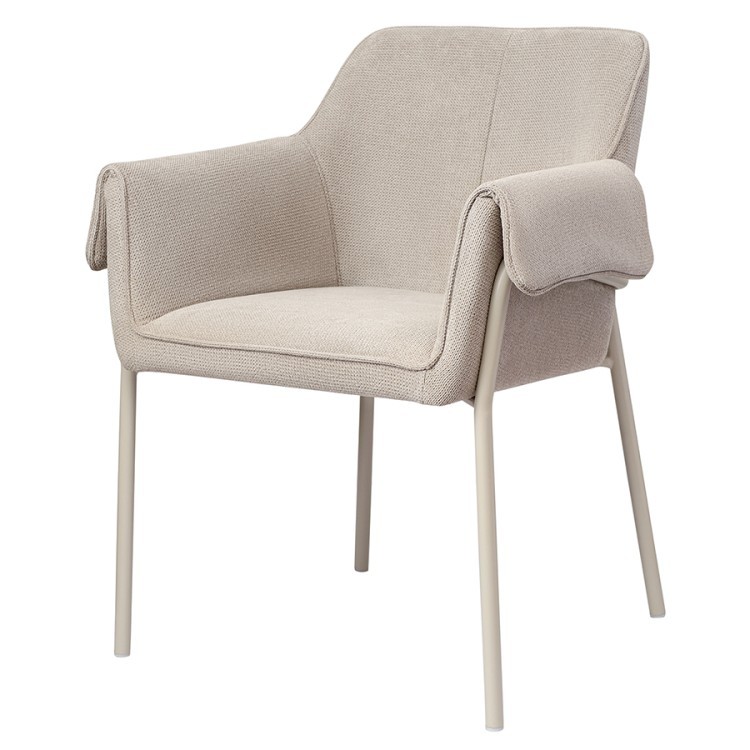 Стул aline, шенилл, серо-бежевый/бежевый (79030)