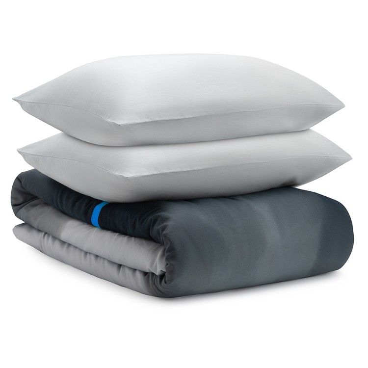 Комплект постельного белья из умягченного сатина из коллекции slow motion, electric blue, 150х200 см (73714)