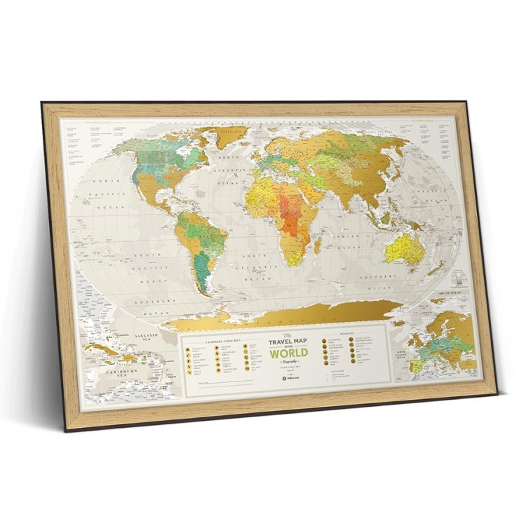 Карта travel map geograghy world (58052)