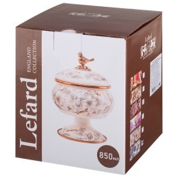 Сахарница lefard эмалированная на ножке, серия royal garden, 0,85л Lefard (950-678)