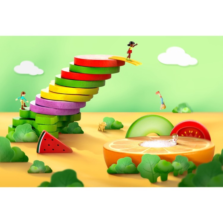 Игрушка "Овощной салат", 40 предметов в наборе (игрушечная еда и аксессуары) (E3174_HP)
