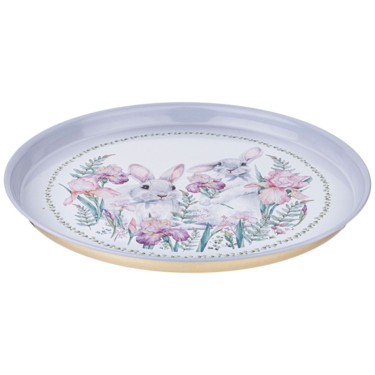 Поднос сервировочный agness "ирисы" 33*2,1 см Agness (898-049)