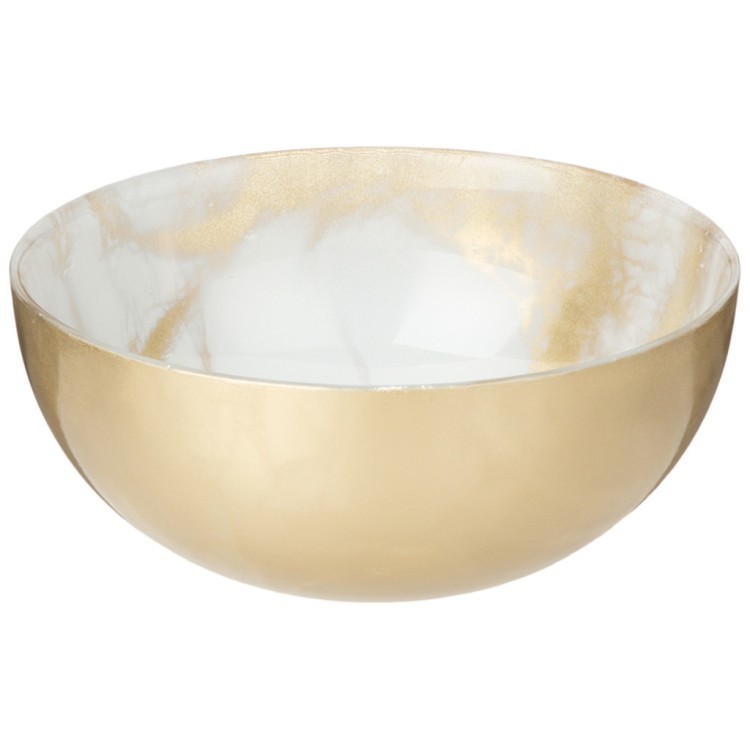 Салатник "white marble" диаметр 15 см, высота 6,5 cм 670 мл Bronco (332-028)