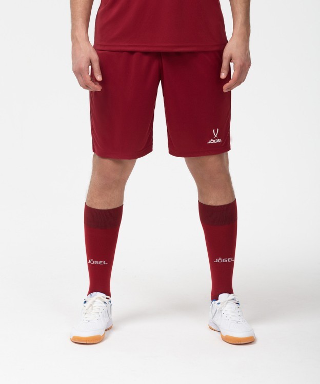 Шорты игровые JOGEL CAMP Classic Shorts, гранатовый/белый (702565)