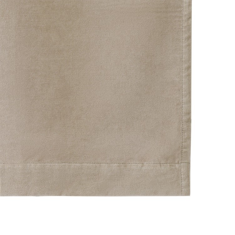 Штора из хлопкового бархата бежевого цвета из коллекции essential, 150х290 см (76955)