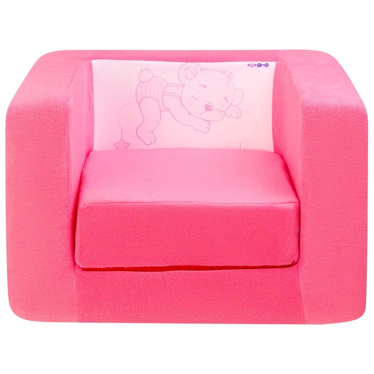 Раскладное бескаркасное (мягкое) детское кресло серии "Дрими", цвет Роуз, Стиль 2 (PCR320-67)