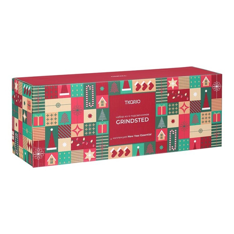Набор из 4 подсвечников grindsted из коллекции new year essential, 4 шт. (79424) Набор из 4 подсвечников grindsted из коллекции new year essential, 4 шт. (79424)