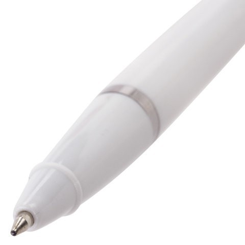 Ручка настольная на цепочке Brauberg Стенд-Пен Уайт1 0,5 мм синяя 141044 (4) (86924)