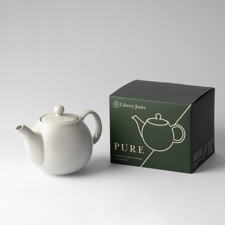 Чайник заварочный pure, 1 л, белый (80421)