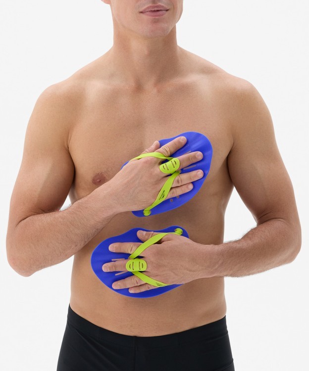 Лопатки для плавания 25DEGREES Alfa Blue/Lime (2104932)