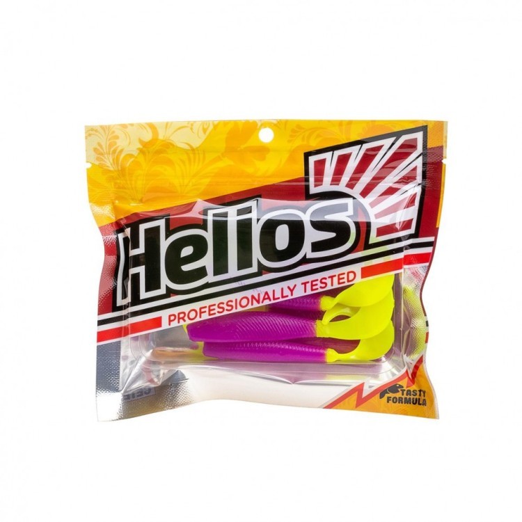 Твистер Helios Hybrid 3,15"/8,0 см, цвет Fio LT 7 шт HS-14-039 (78180)