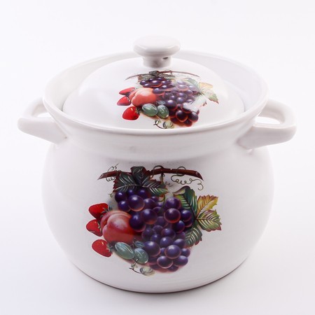 Кастрюля с крышкой 1,8 л керамика рис/ягоды Mayer&Boch (7435-1) Кастрюля с крышкой 1,8 л керамика рис/ягоды Mayer&Boch (7435-1)