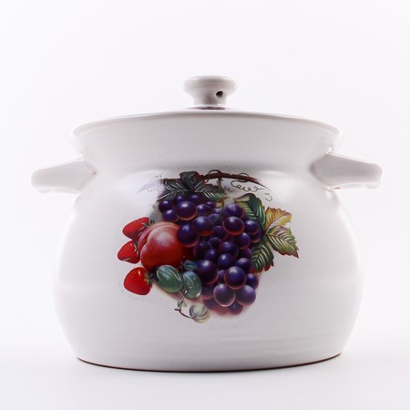 Кастрюля с крышкой 1,8 л керамика рис/ягоды Mayer&Boch (7435-1) Кастрюля с крышкой 1,8 л керамика рис/ягоды Mayer&Boch (7435-1)