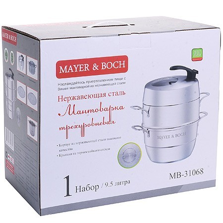 Мантоварка 3х-ярус. 30см.9,5л.MB (31068) Мантоварка 3х-ярус. 30см.9,5л.MB (31068)