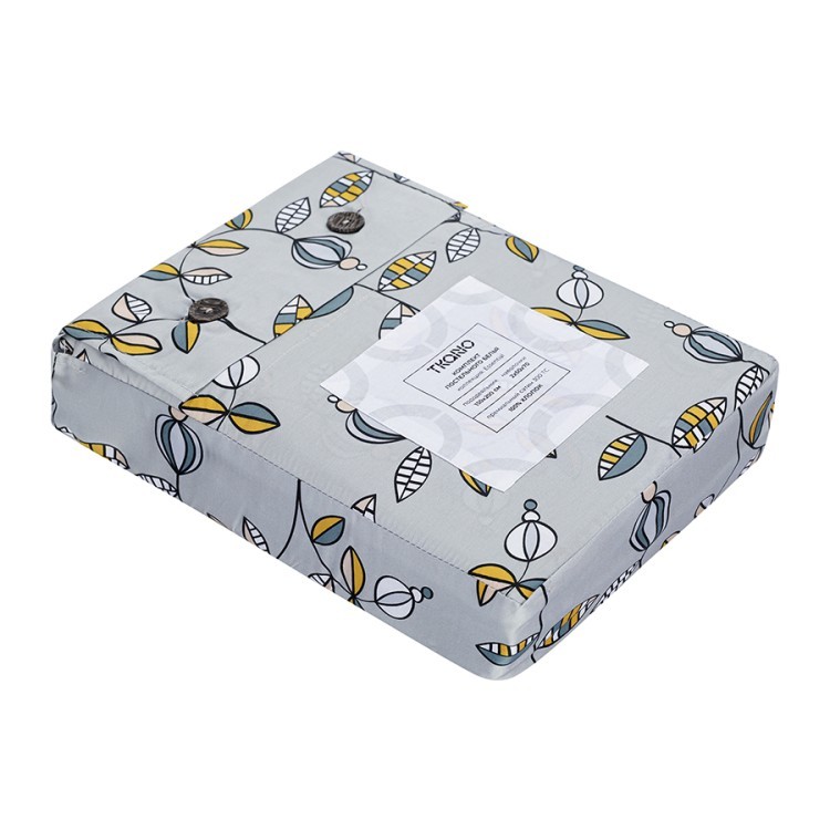 Комплект постельного белья "Ягоды тайги" из премиального сатина из коллекции russian north, 150х200 см (78452)