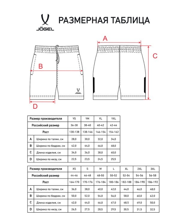 Шорты тренировочные JÖGEL CAMP 2 Training Poly Shorts, темно-серый (2112596)
