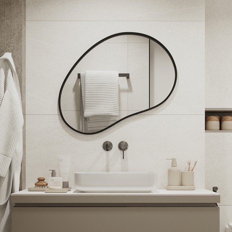 Подставка для ванных принадлежностей slim, светло-серая, большая (78878)