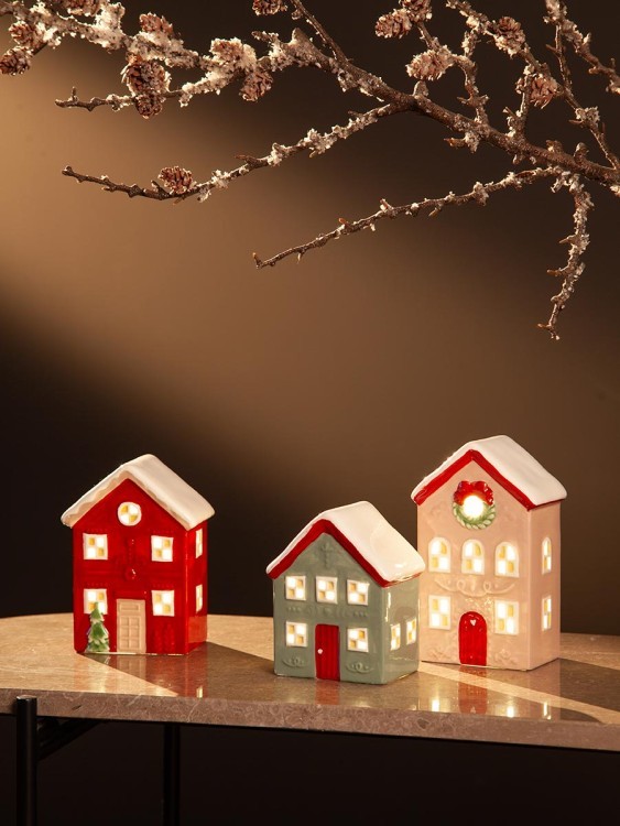 Домик с подсветкой fredensborg из коллекции new year essential, 13 см (79418)