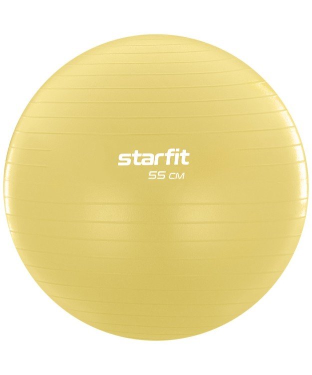 Фитбол Starfit GB-108 антивзрыв, 900 гр, желтый пастель, 55 см (1747177) Фитбол Starfit GB-108 антивзрыв, 900 гр, желтый пастель, 55 см (1747177)