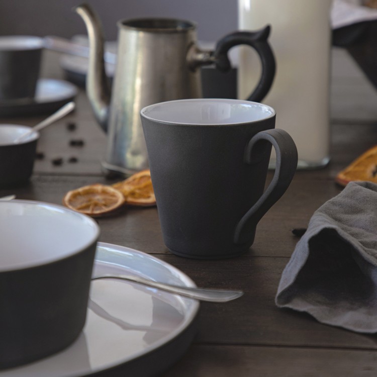 Тарелка 1LOP241e-WHI(1LOP241e-01116I), 24 см, керамика, Grey/white, Costa Nova