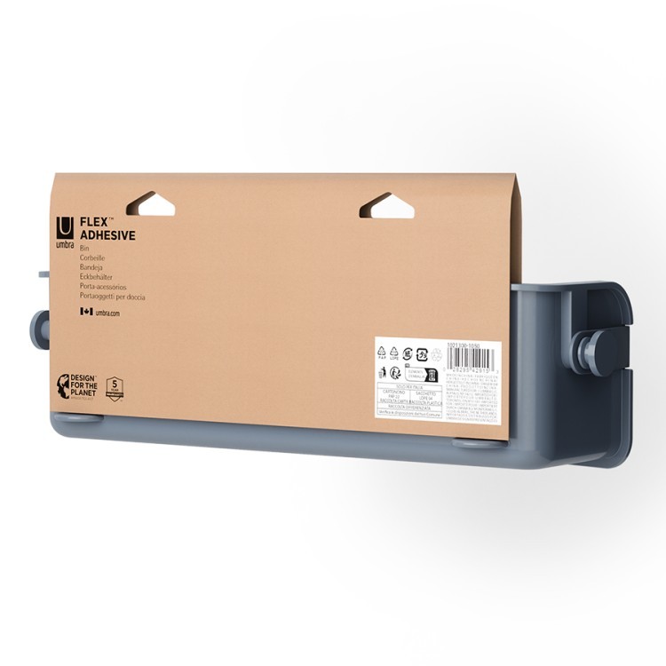 Органайзер для душа flex adhesive, голубой (79970)