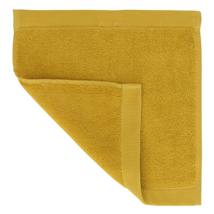 Полотенце для лица горчичного цвета из коллекции essential, 30х30 см (70640)