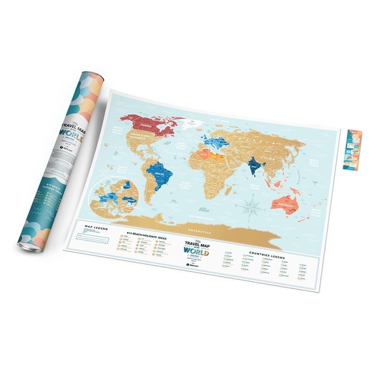 Карта travel map holiday lagoon world (58630)