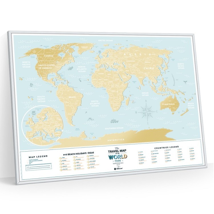 Карта travel map holiday lagoon world (58630)