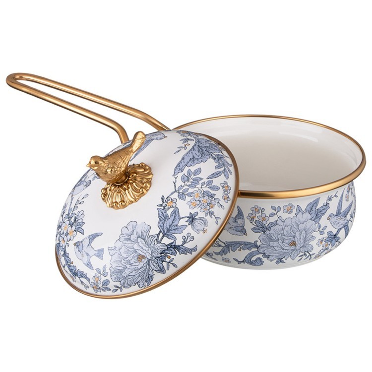 Ковш lefard эмалированный, серия royal garden 14см/0,9л,  длина=31см подходит для индукцион Lefard (950-670)