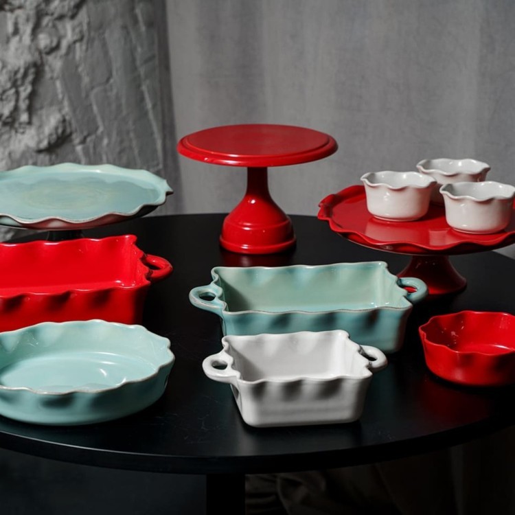 Блюдо RFF784-RBL(DOT271-02409E), 27.2, керамика, robins egg blue, CASAFINA BY COSTA NOVA