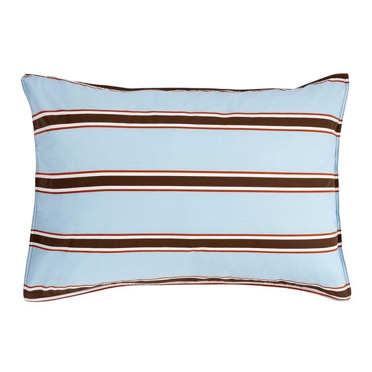 Комплект постельного белья из перкаля голубого цвета из коллекции stripes, 150х200см (80907)