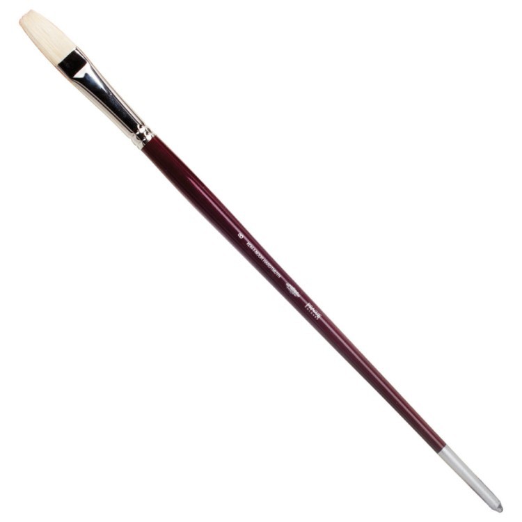 Кисть художественная KOH-I-NOOR щетина, плоская, №8, длинная ручка 9936008014BL (65050)
