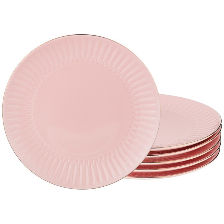 Набор десертных тарелок из 6 шт. "пинк", диаметр=22 см. Lefard (86-2260)