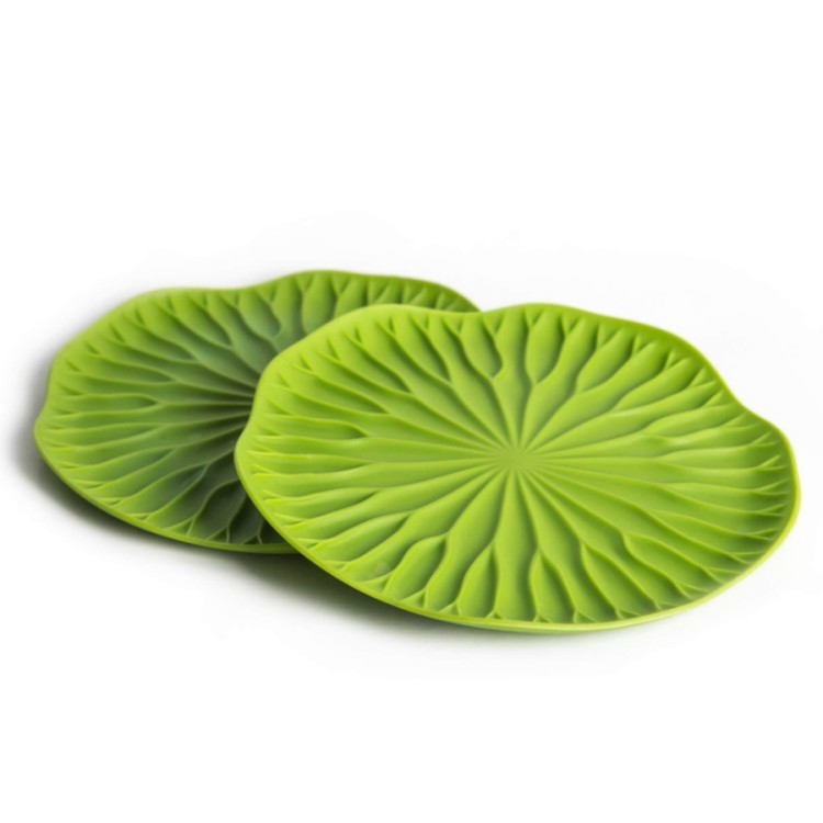 Набор подставок под бокалы lotus, зеленые, 2 шт. (43537)