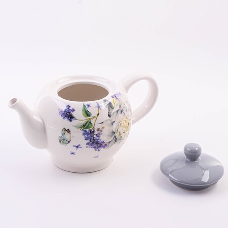 Заварочный чайник с крышкой 950мл Букет фантазий доломит LR (60203)