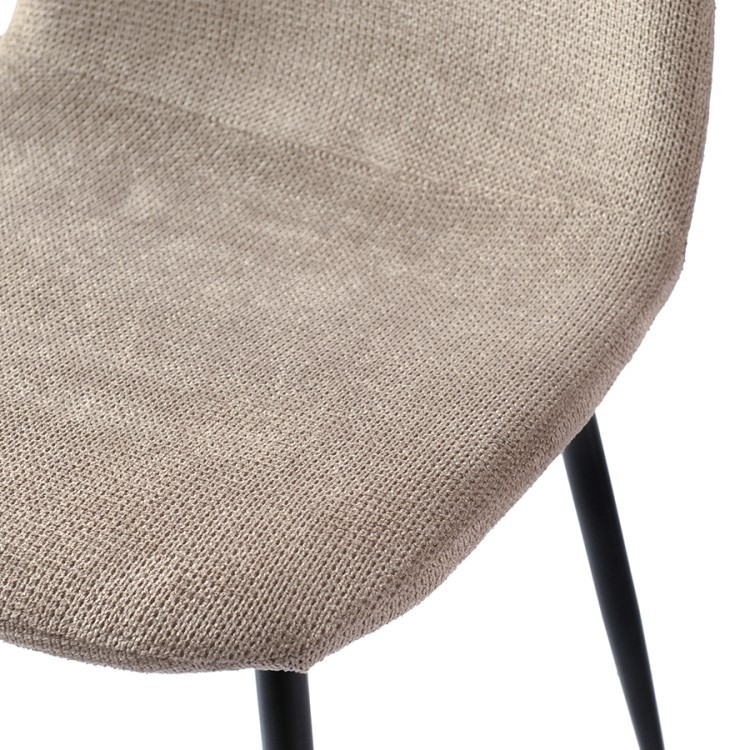 Набор из 4 стульев breeze, фактурный шенилл, серо-коричневые (74195)