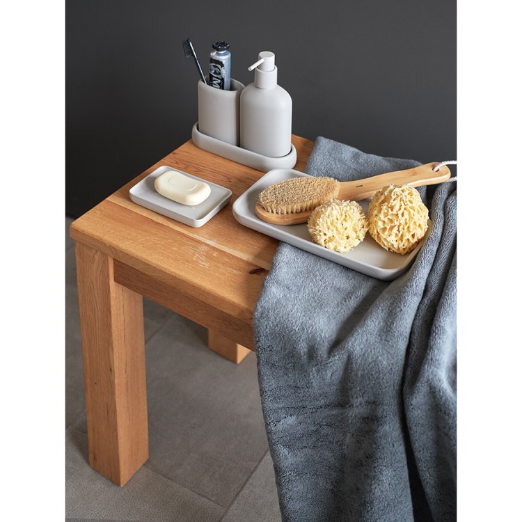 Подставка для ванных принадлежностей slim, светло-серая, малая (78879)