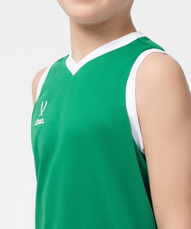 Майка баскетбольная JOGEL CAMP Basic, зеленый, детский (1619179)