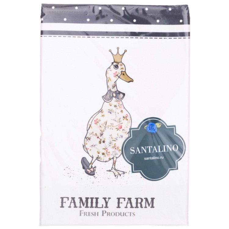 Фартук "family farm",100% хлопок,белый,твил,пропитка SANTALINO (850-742-7)