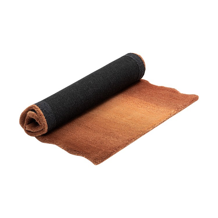 Ковер из шерсти over horizon терракотового цвета из коллекции trendy ruffles (79358)