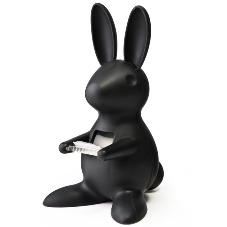 Диспенсер для скотча bunny, черный (38226)