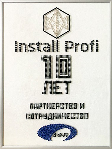 Картина Логотип Install Profi с кристаллами Swarovski (2266)