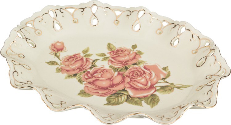 Блюдо "корейская роза" 24*19 см высота=3 см Lefard (126-497) Блюдо "корейская роза" 24*19 см высота=3 см Lefard (126-497)